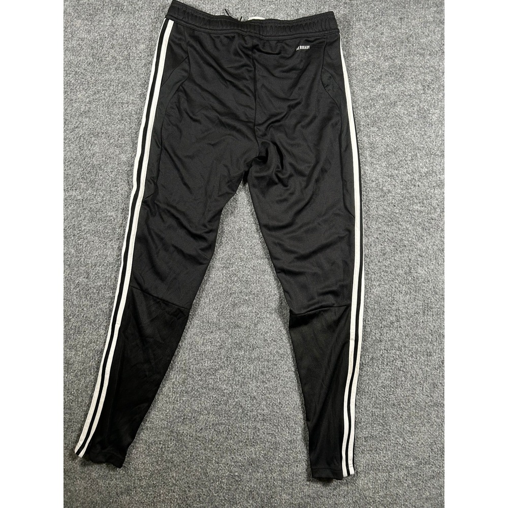 Adidas Pants Womens Size S Black Aeroready Slim Fit 3-Stripe Athletic Joggers